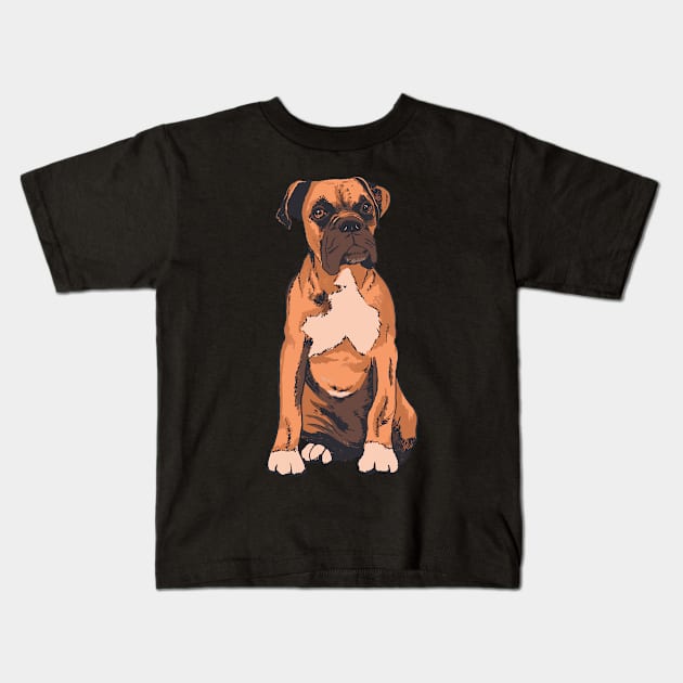 German Boxer - the best dog breed Kids T-Shirt by sweetczak